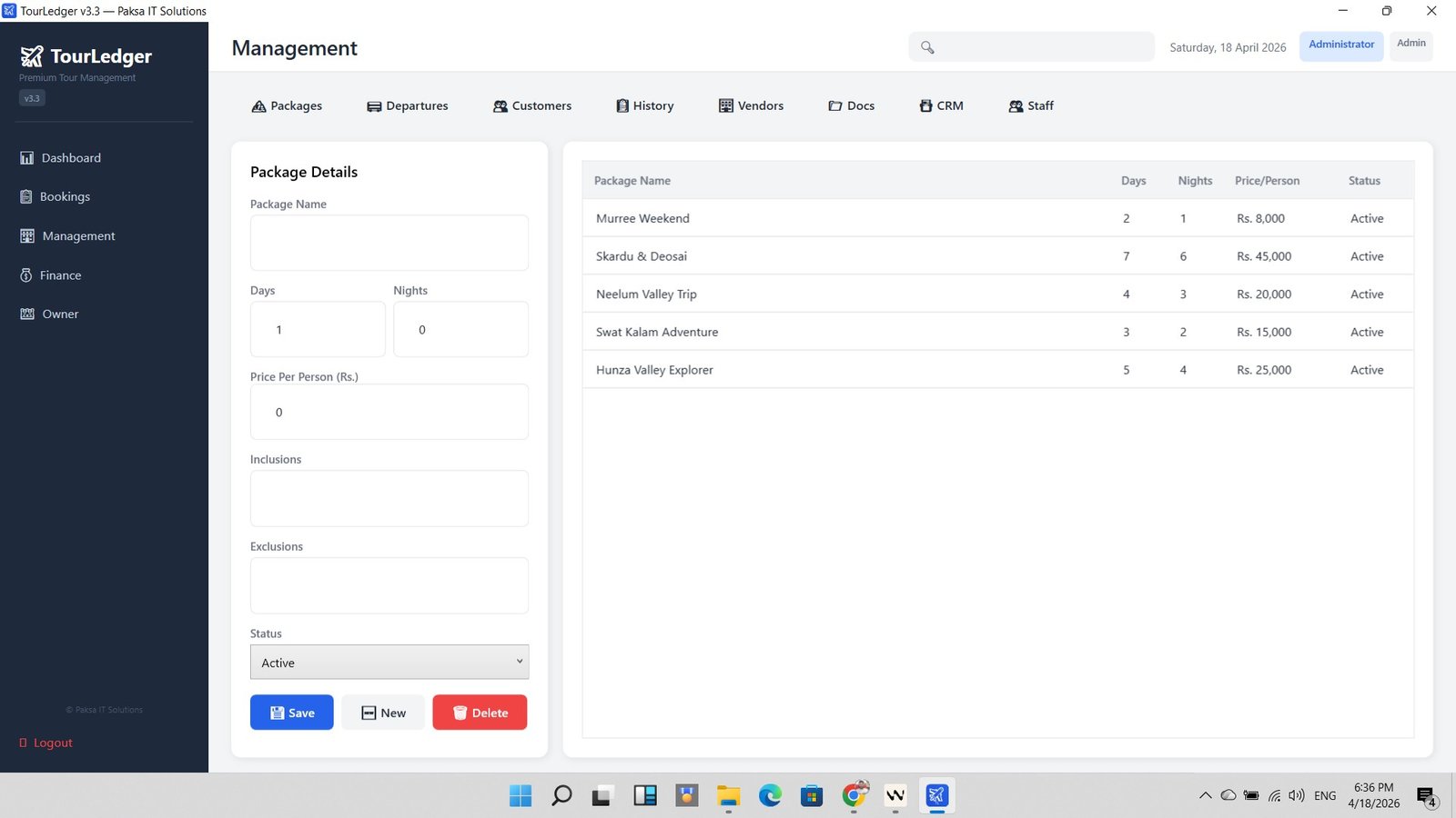 Packages Management