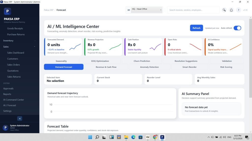 Paksa ERP AI Center