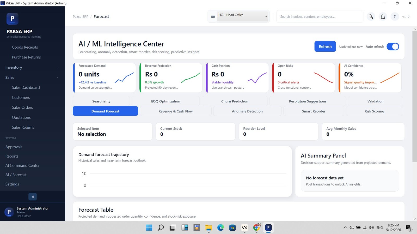 Paksa ERP AI Center