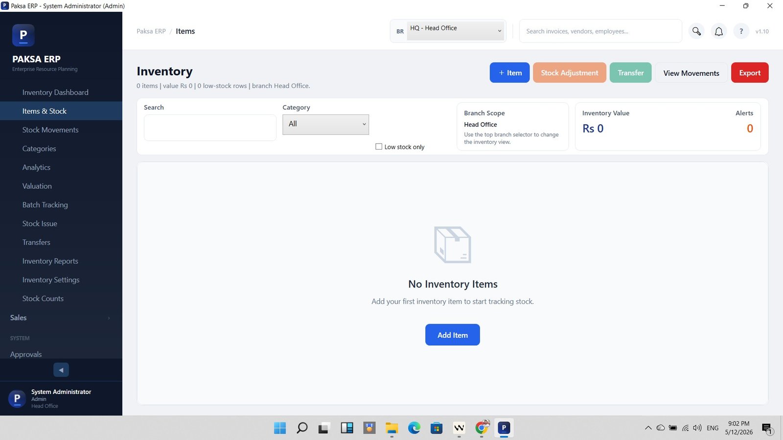 Inventory Module